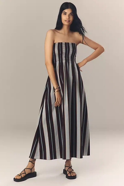Faithfull The Brand Faithfull Sanya Strapless Maxi Dress In Multi