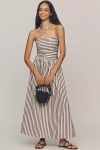 Faithfull The Brand Faithfull Vera Strapless A-line Maxi Dress In Multi