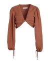 Faithfull The Brand Faithfull Woman Top Tan Size 8 Linen, Rayon In Brown