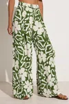 Faithfull The Brand Felicity Pants Pavito Floral-olive In Green
