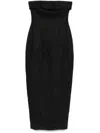 Faithfull The Brand Fleuri Midi Dress In Black