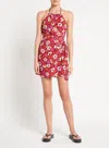 Faithfull The Brand Floral Mini Dress In Brown