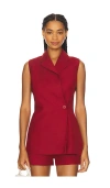 Faithfull The Brand Florine Blazer In Red