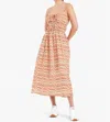 Faithfull The Brand Francesca Midi Dress In Beige