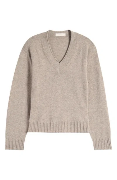 Faithfull The Brand Frederikke Wool & Cashmere Sweater In Taupe Marle