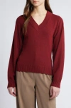 Faithfull The Brand Frederikke Wool & Cashmere Sweater In Wine