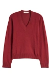 Faithfull The Brand Frederikke Wool & Cashmere Sweater In Wine