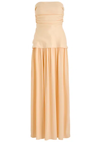 Faithfull The Brand Hedy Draped Woven Maxi Dress