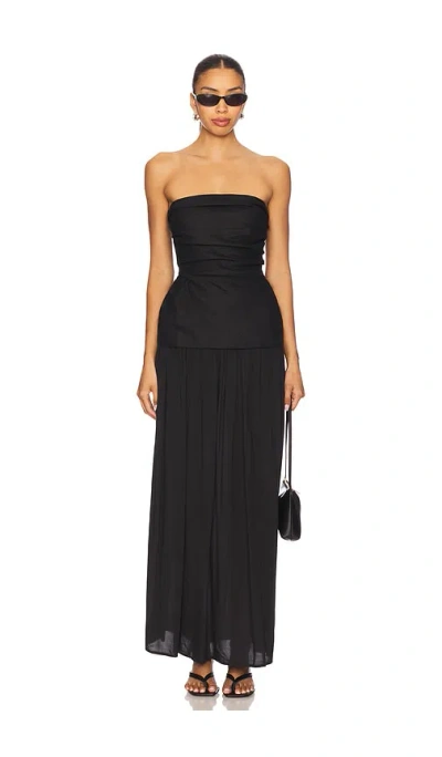 Faithfull The Brand Hedy Maxi Dress In Black