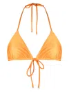 Faithfull The Brand Hollis Bikini Top In Orange