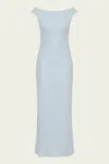 Faithfull The Brand Ilride Midi Dress In Sky Blue