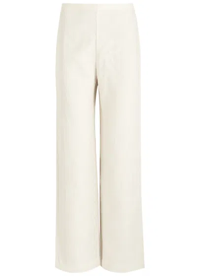 Faithfull The Brand Ilride Wide-leg Linen Trousers In White
