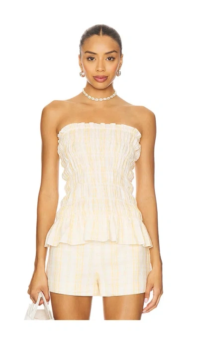 Faithfull The Brand Iris Top In Neutral