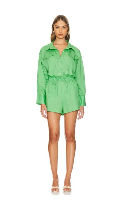 Faithfull The Brand Isole Playsuit In Apple