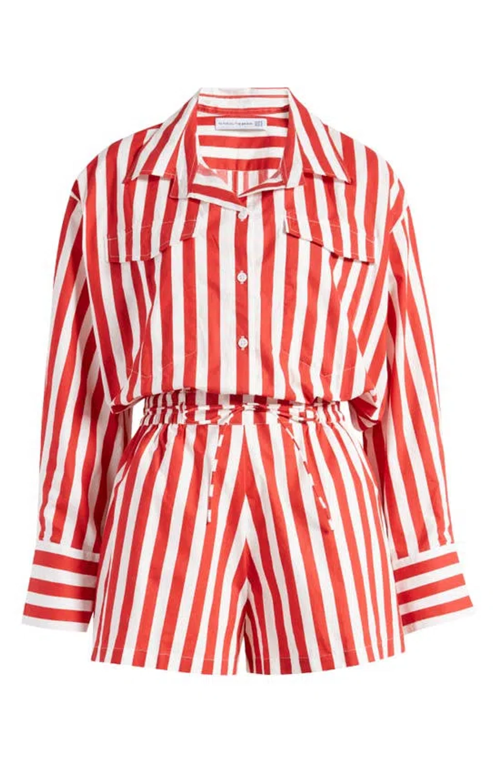 Faithfull The Brand Isole Playsuit In Bayou Stripe Red ModeSens