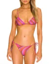 Faithfull The Brand Izzi Bikini Top In La Condesa Print In Multi