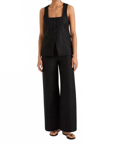 Faithfull The Brand Jackie Vest In Black