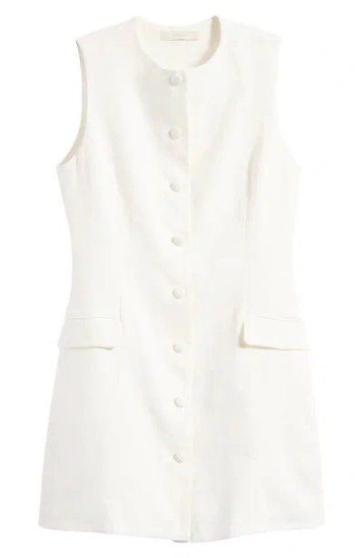 Faithfull The Brand Jane Linen Minidress In White