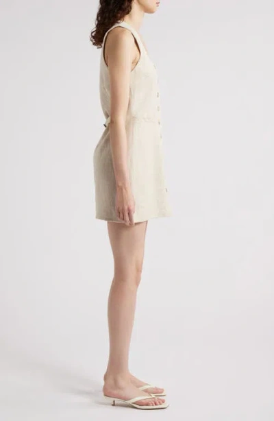 Faithfull The Brand Jaques Linen Minidress In Natural