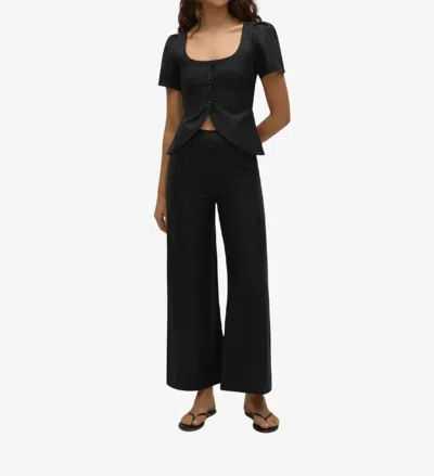 Faithfull The Brand Jean Wide Leg Pant In Black