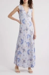 Faithfull The Brand Josephine Maxi Dress In Leona Floral - Lilac