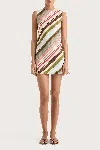 Faithfull The Brand Julia Mini Dress In Meleu Stripe Multi