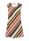 Faithfull The Brand Julia Mini Dress In Meleu Stripe Multi