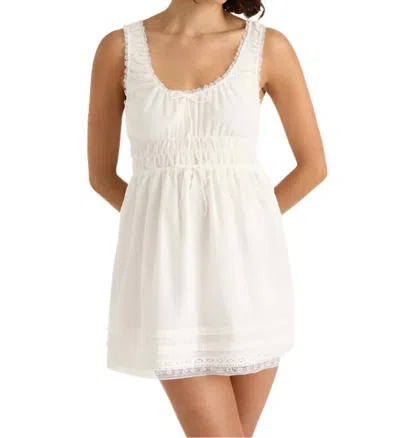 Faithfull The Brand Juliet Mini Dress In White
