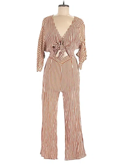 Pre-owned Faithfull The Brand Jumpsuit In Brown