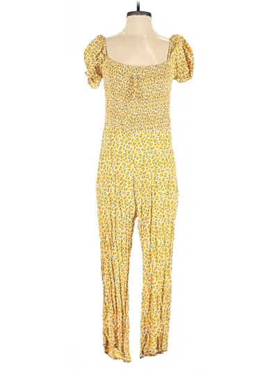Pre-owned Faithfull The Brand Jumpsuit In Yellow