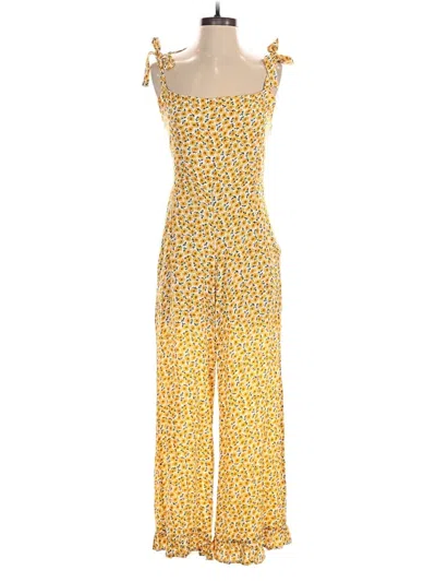 Pre-owned Faithfull The Brand Jumpsuit In Yellow