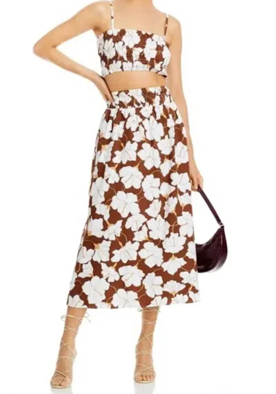 Faithfull The Brand Keira Skirt In Bastia Floral Print In Multi