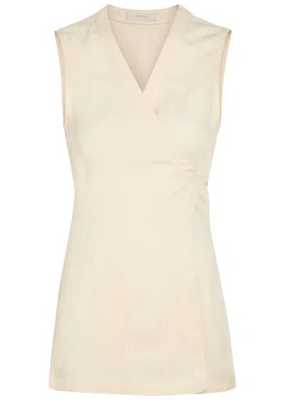 Faithfull The Brand Khai Wrap Woven Top In White