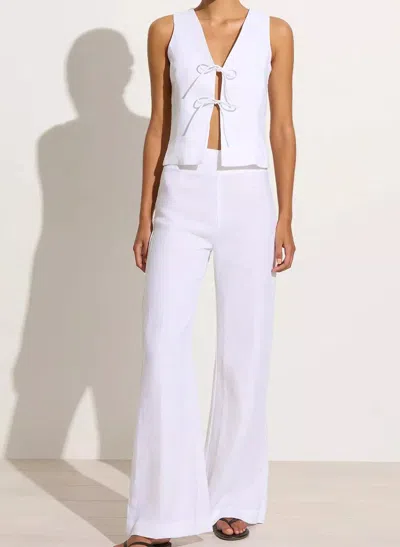 Faithfull The Brand La Plage De Mau Pants White