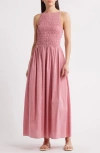 Faithfull The Brand Laia Sleeveless Smocked Maxi Dress