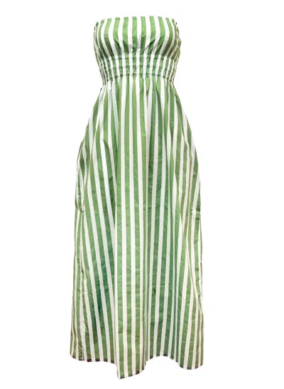 Faithfull The Brand Le Bon Midi Dress Bayou Stripe In Multi