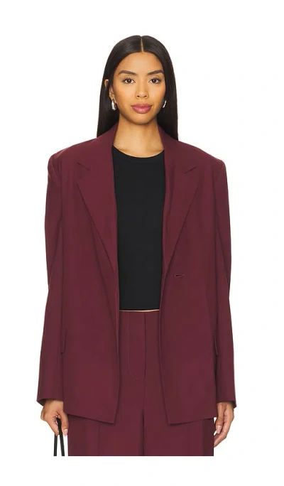 Faithfull The Brand Lena Blazer In Bordeaux