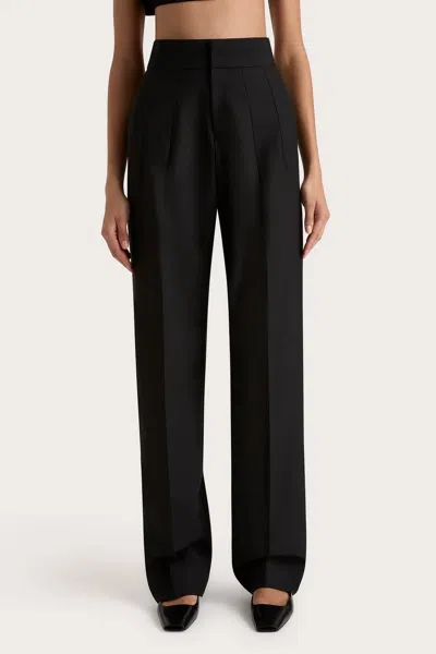 Faithfull The Brand Lena High Waisted Pants In Black