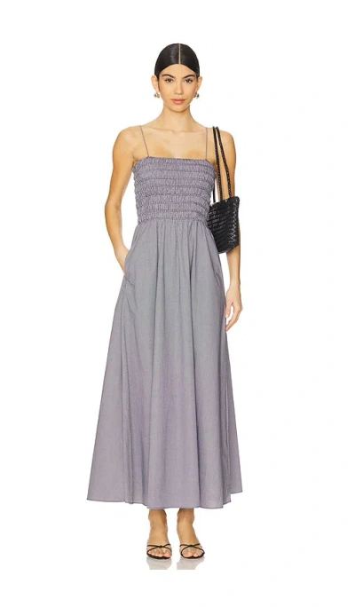 Faithfull The Brand Lida Maxi Dress In Gingham - Black