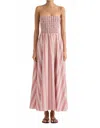 Faithfull The Brand Lida Maxi Dress In Cherry Stripe In Multi