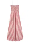 Faithfull The Brand Lida Maxi Dress In Cherry Stripe