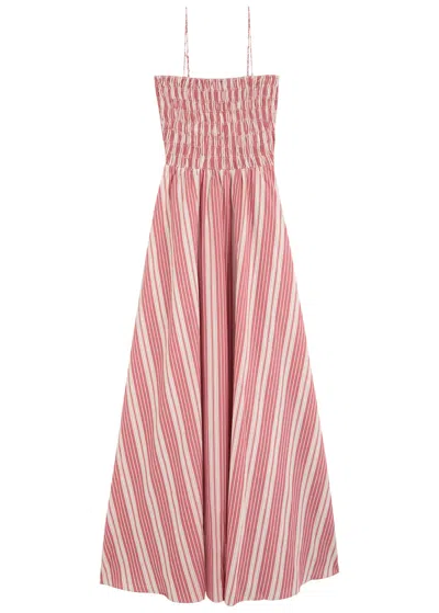 FAITHFULL THE BRAND FAITHFULL THE BRAND LIDA STRIPED COTTON-POPLIN MAXI DRESS