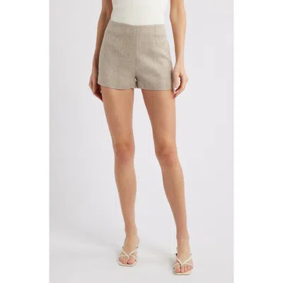 Faithfull The Brand Lila Linen Micro Shorts In Oatmeal