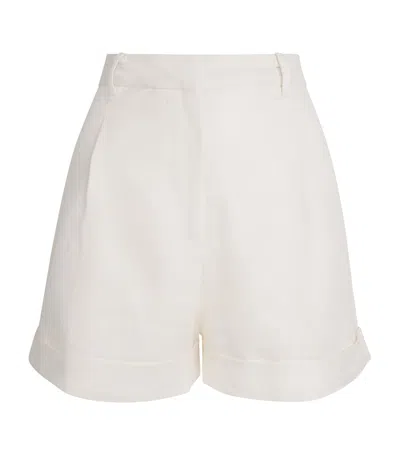 Faithfull The Brand Linen Hardy Shorts In White
