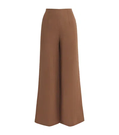 Faithfull The Brand Linen High-rise Wide-leg Trousers