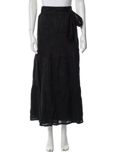 Pre-owned Faithfull The Brand Linen Midi Length Skirt In Multi