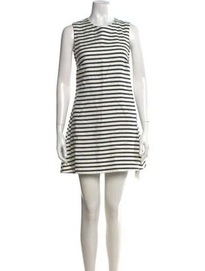 Pre-owned Faithfull The Brand Linen Mini Dress In Blue