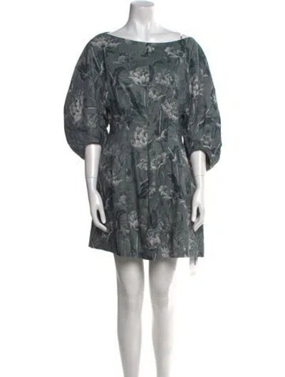 Pre-owned Faithfull The Brand Linen Mini Dress In Gray