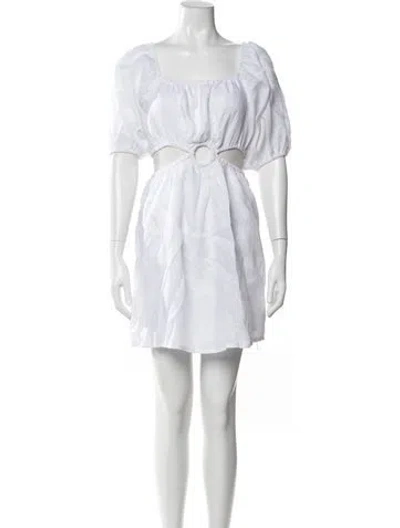 Pre-owned Faithfull The Brand Linen Mini Dress In Multi