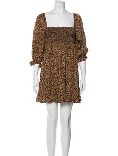 Pre-owned Faithfull The Brand Linen Mini Dress In Multi